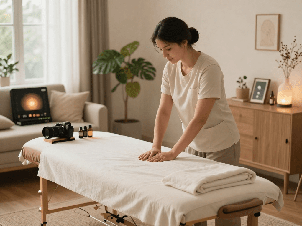 Experience a premium 의정부출장 massage in a tranquil home setting with a professional therapist.