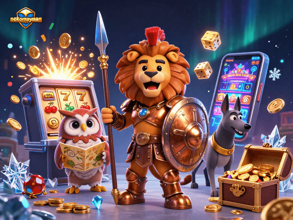 Neko May Mắn slot jackpot blooms with gold coins and gameplay excitement
