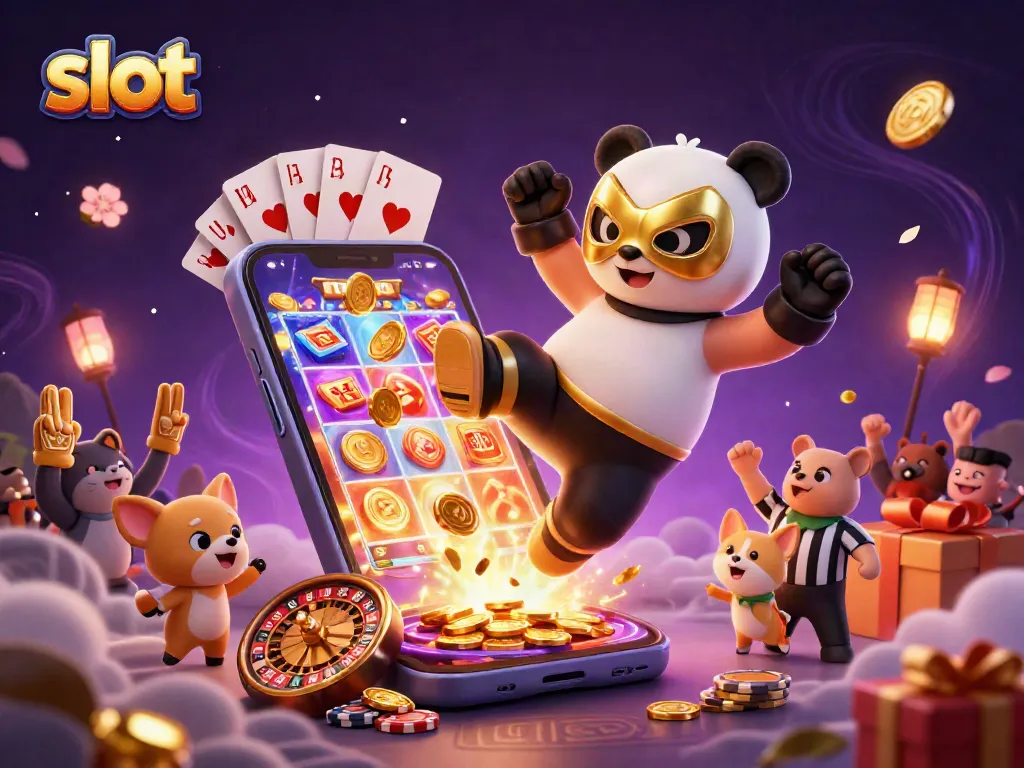 Experience the thrill of slot gaming with dynamic scenes featuring exciting characters and rich casino elements.