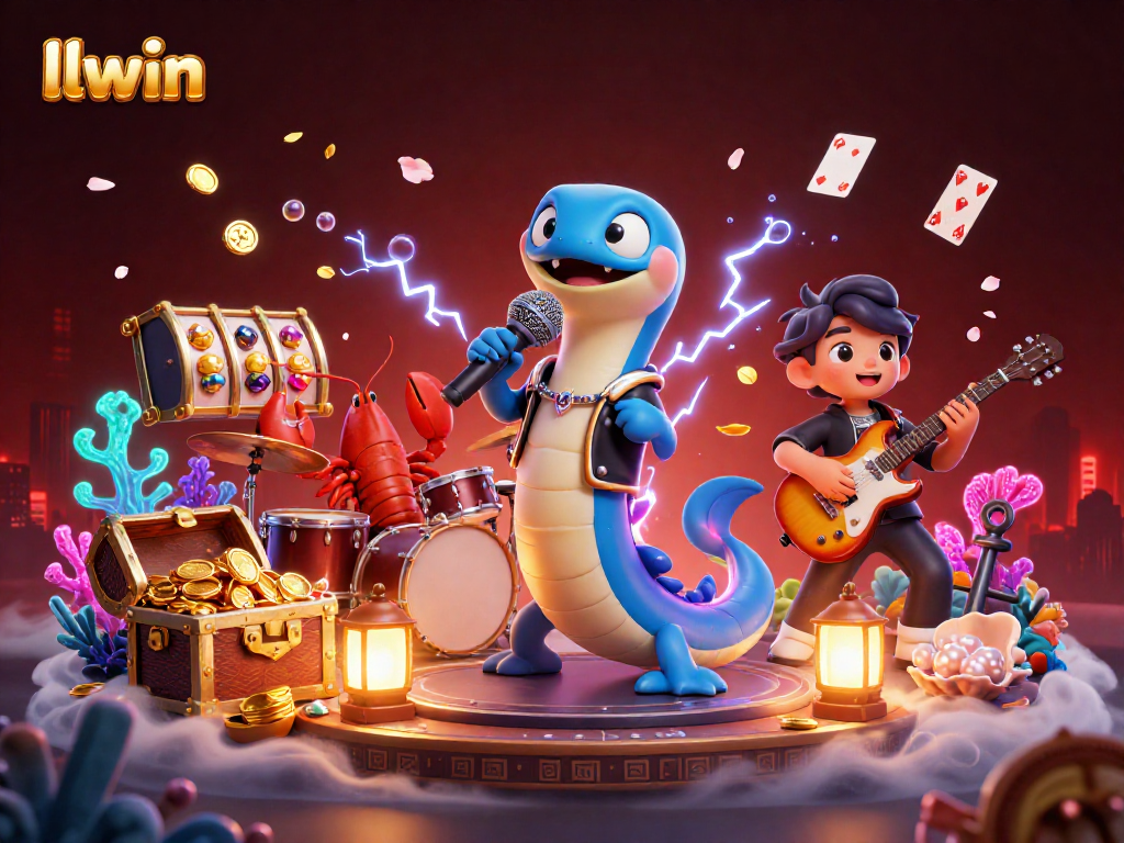 llwin promotes exhilarating casino gameplay with colorful underwater themed elements.