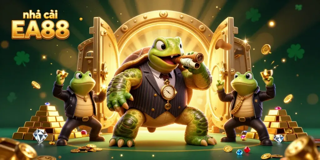 Enjoy vibrant gameplay with nhà cái EA88 surrounded by immersive casino elements and characters.