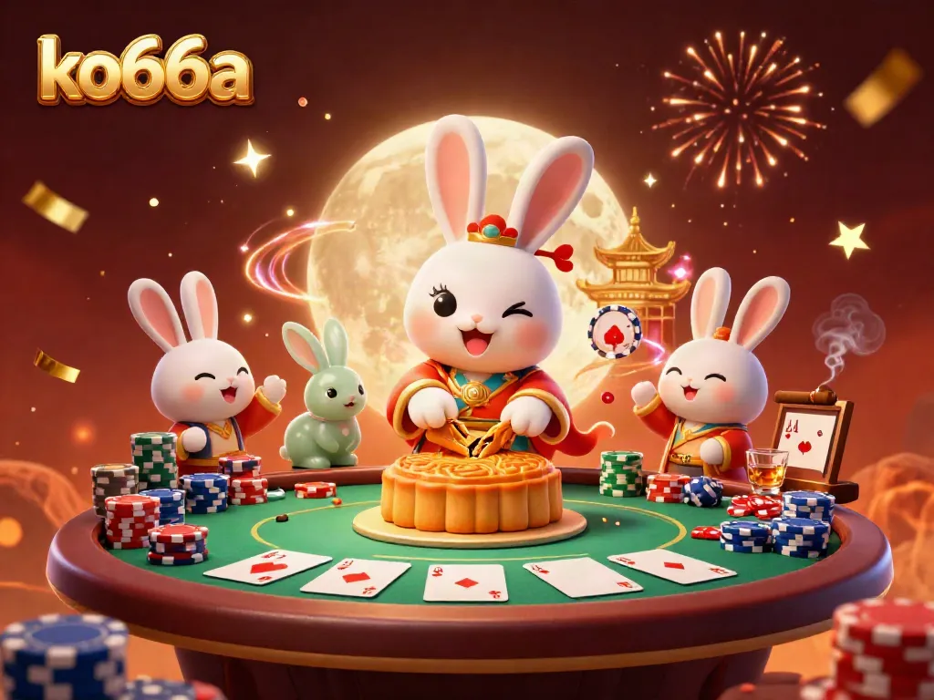 Join the fun with ko66a, as poker chips reveal hidden treasures in a vibrant casino world.