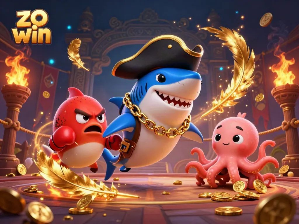 Engage with zo win in this dynamic illustration featuring vibrant characters and casino elements.