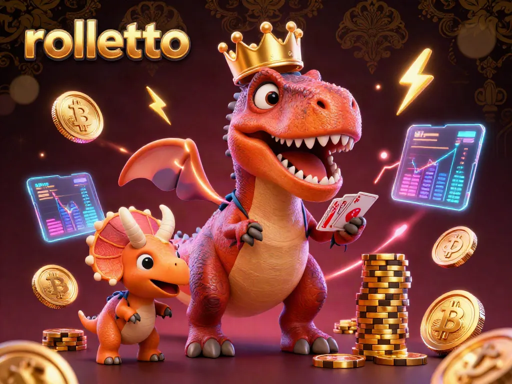 Engage in rolletto gaming fun with friendly characters in a vibrant 3D gambling scene.