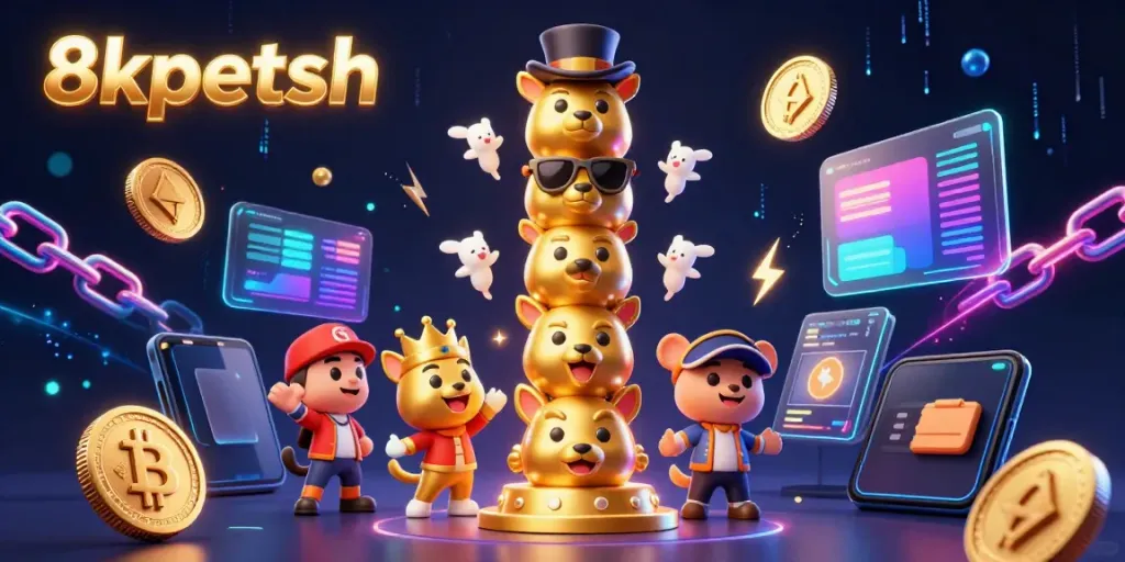 Engage with thrilling 8xbetsh gaming experiences featuring a unicorn-themed totem and cryptocurrency elements.