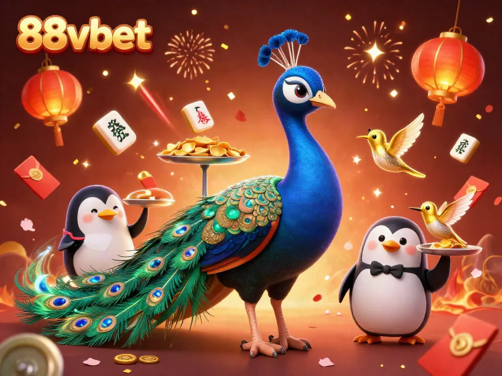 Experience the excitement of 88vbet with vibrant casino illustrations and lively characters