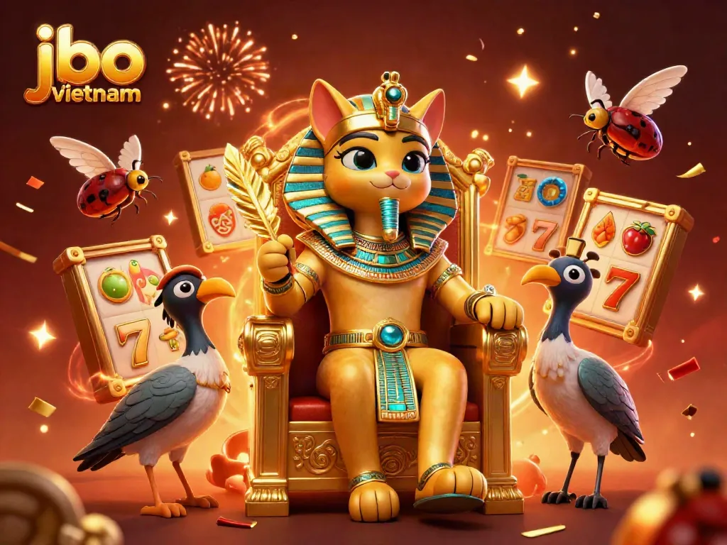 Experience thrilling gameplay at jbo vietnam with an exhilarating casino scene filled with vibrant characters.