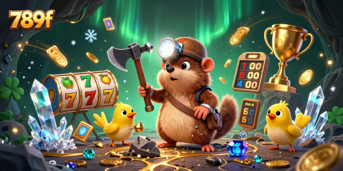 Experience winning with 789f in a vibrant casino scene featuring treasure hunting and gaming elements.