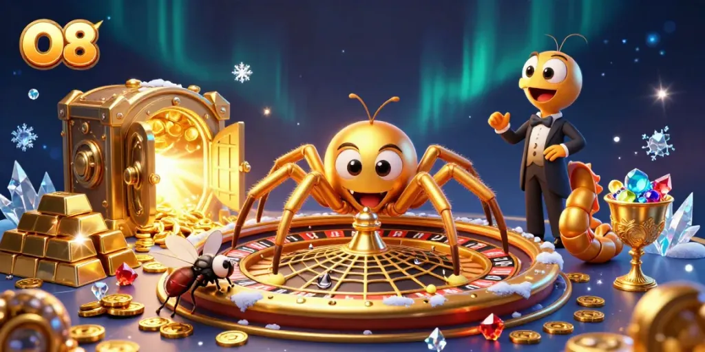 Bet on O8’s vibrant casino adventure with thrilling 3D roulette and treasures galore.