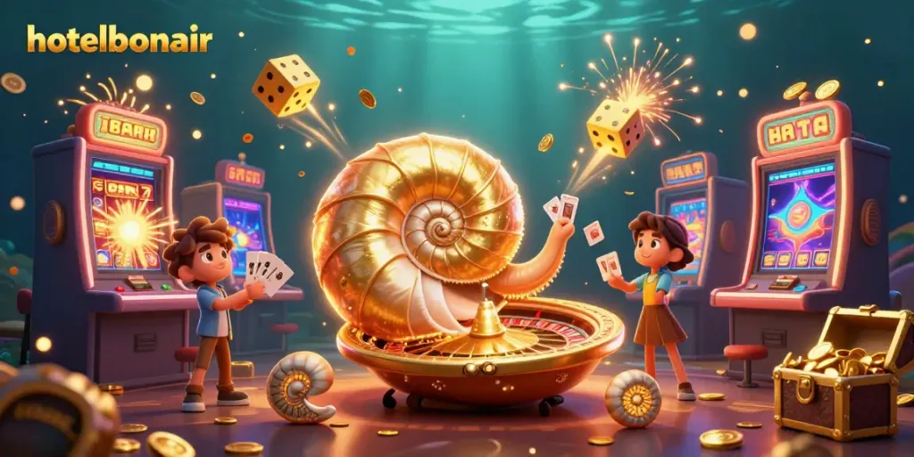 Experience thrilling gameplay at hotelbonair with colorful casino elements and vibrant scenes.