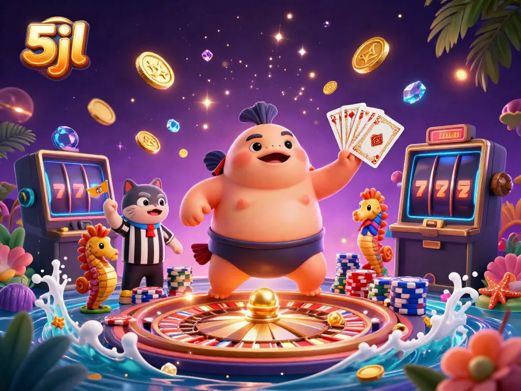 Experience 5jl online gaming with vibrant underwater characters and spectacular casino elements.