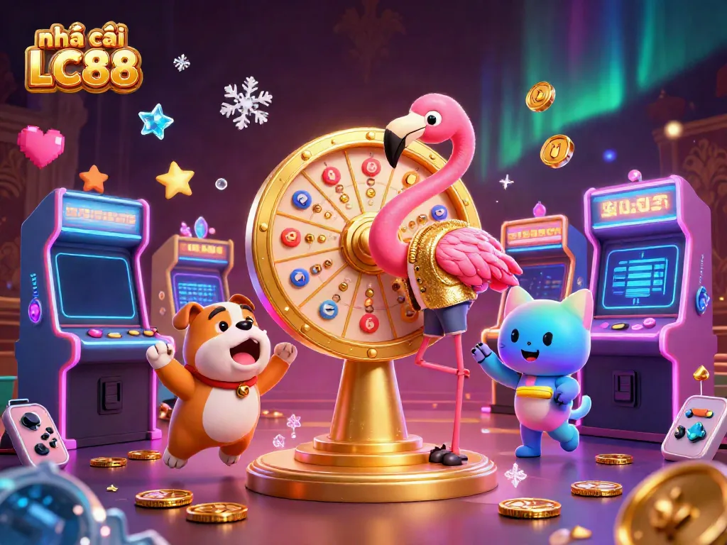 Engage with the vibrant world of nhà cái LC88 featuring a lively prize game scene filled with excitement.