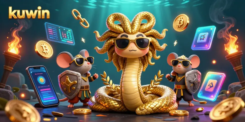 Kuwin engages players with exciting 3D casino games featuring vibrant elements and crypto themes.
