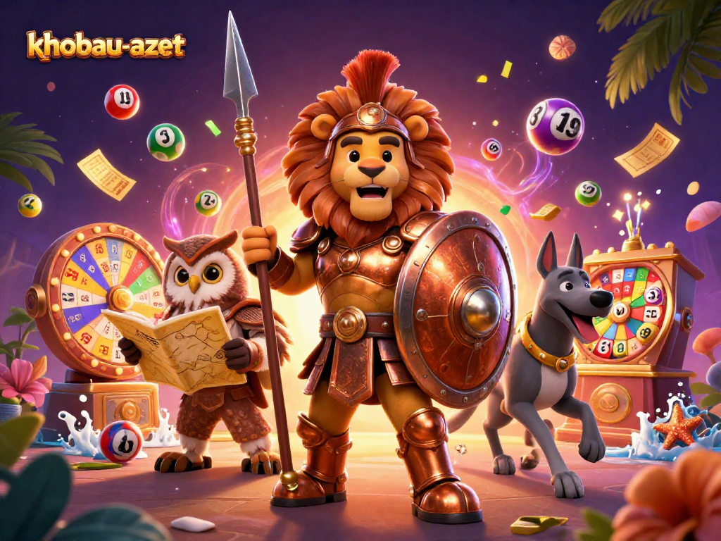 Engage with the thrilling khobau-aztec adventure featuring characters amidst vibrant lottery elements.