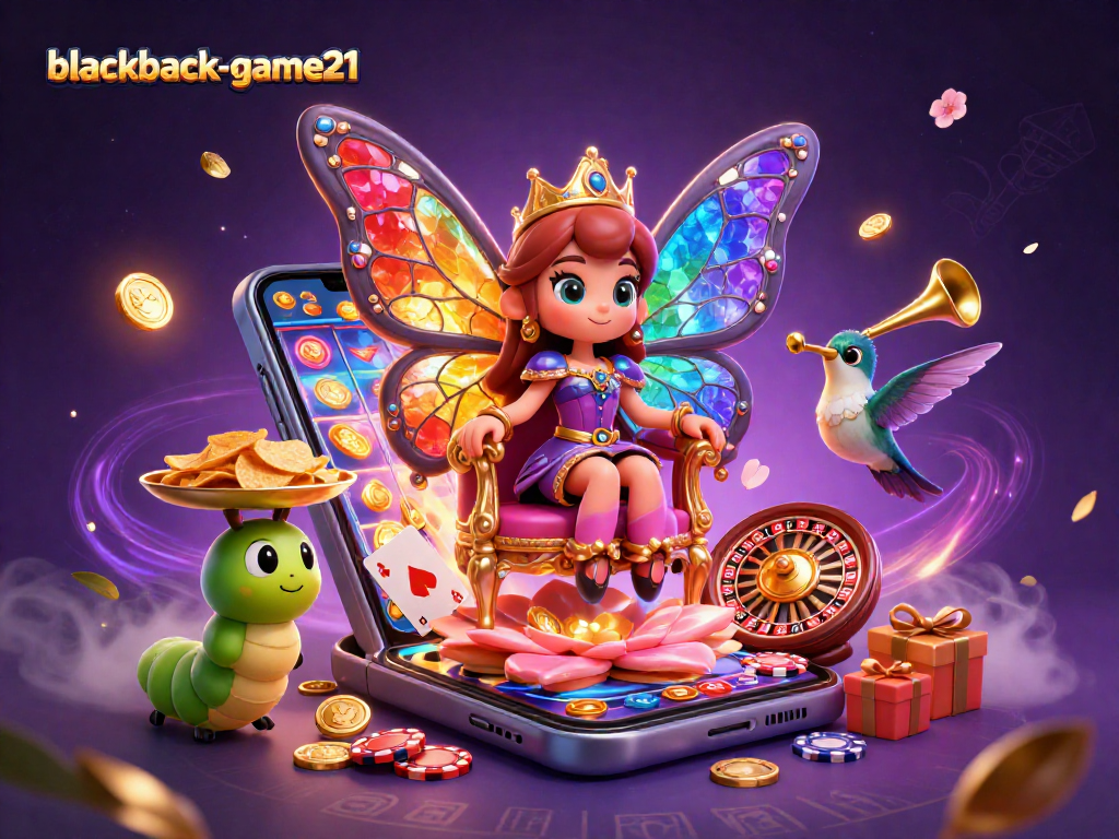 Engage with blackjack-game21, where the butterfly queen presides over vibrant casino excitement.