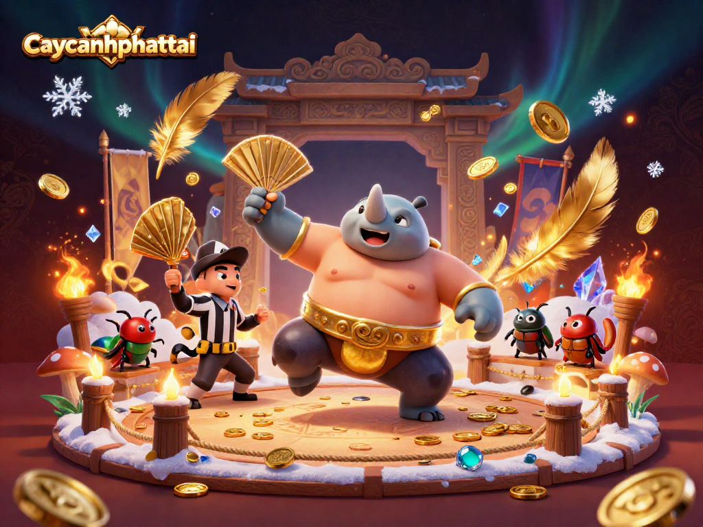 Engage with caycanhphattai while witnessing a dynamic 3D sumo championship with stunning visuals.