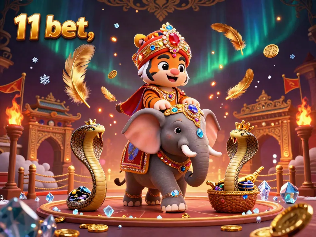 Experience exciting gaming action with 11 bet, featuring vibrant casino elements and characters in a dynamic scene.
