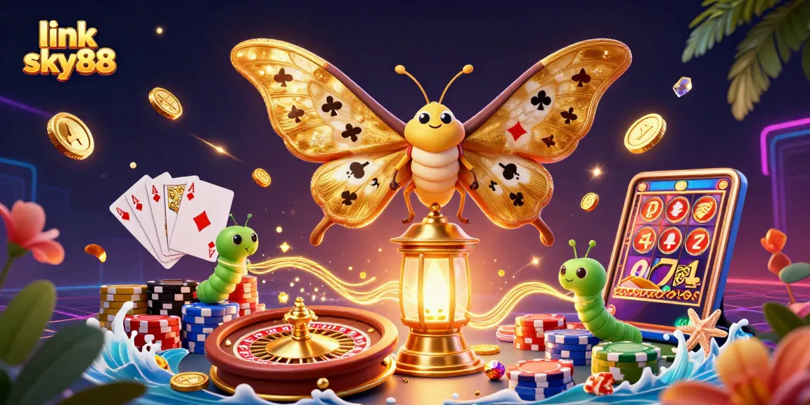 Engage with premier games at link sky88 featuring a vibrant casino scene with magical 3D characters.