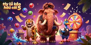 Experience the dynamic world of tỷ lệ kèo nhà cái 5 with vibrant characters and exciting gambling elements.