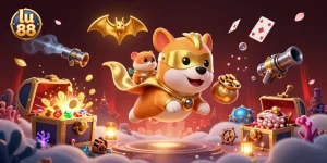Experience thrilling gaming action in lu 88 as superhero characters ambush with underwater treasures.