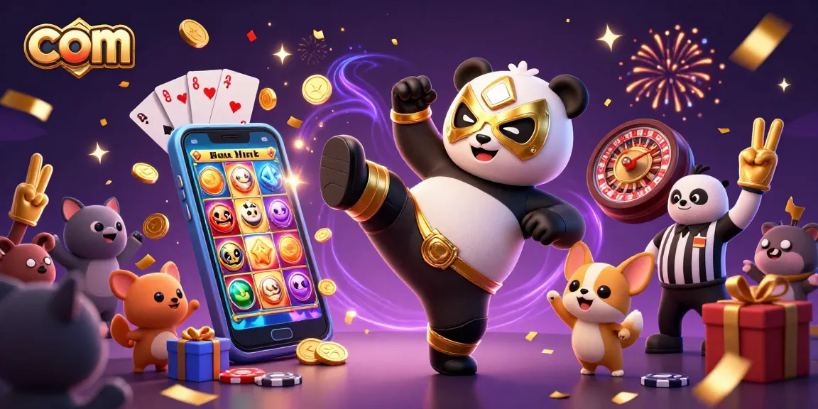 Experience thrilling gameplay with com's 3D cartoon casino action featuring a wrestler panda and more.