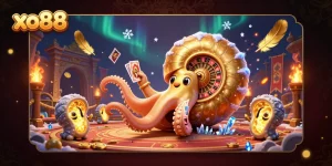 Experience the excitement at xo88 with a giant nautilus roulette wheel and glowing ammonite companions.