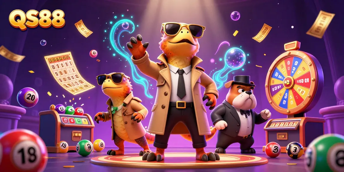 Experience thrilling moments at QS88 Casino with raptors in a coat and colorful games!