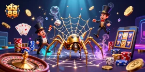 Engage in thrilling gameplay with da 88, encapsulated in a vibrant steampunk casino scene.