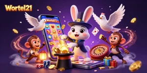 Engage with Wortel21's slot games through magical characters and vibrant casino elements!