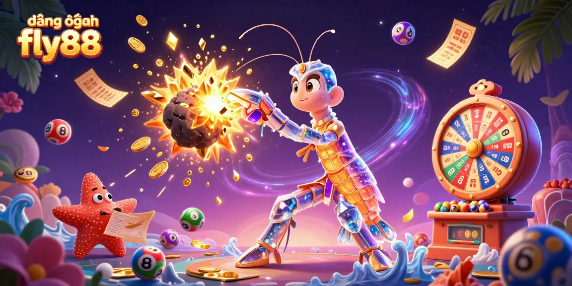 Experience excitement with đăng nhập fly88 as a galactic samurai collects golden gems in a vibrant casino scene.
