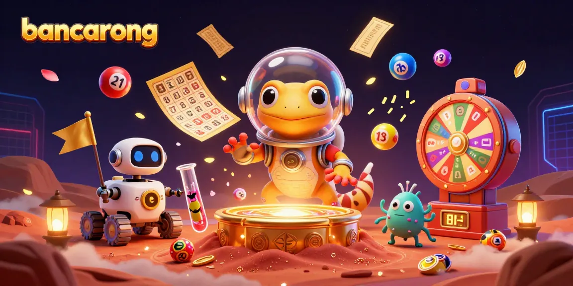 Bancarong lottery adventure with a Martian gecko, robot rover, and casino excitement.