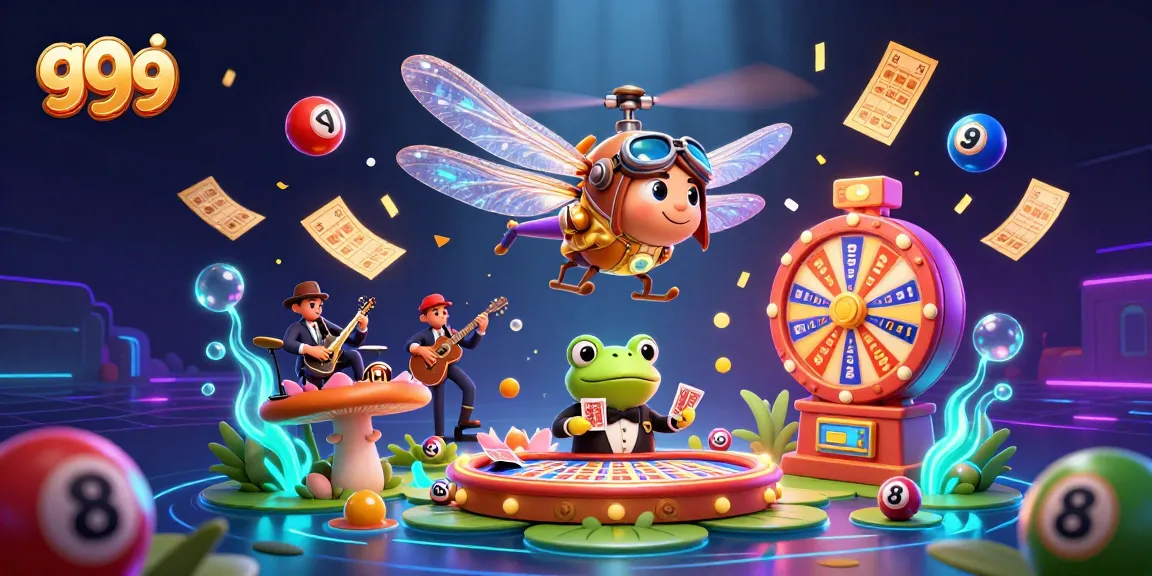 Engage in thrilling gaming with go 99 as the dragonfly pilot and frog croupier deliver vibrant casino action.