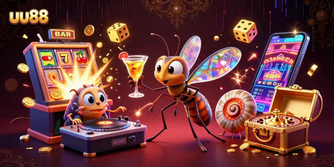 uu88 gives an exciting casino experience, showcasing vibrant characters, jackpot slots, and lively gaming.