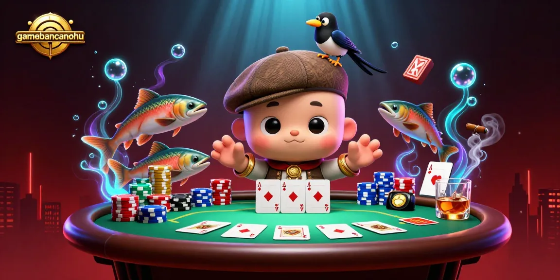 Experience thrilling gameplay in gamebancanohu with cartoon Nessie and casino elements.