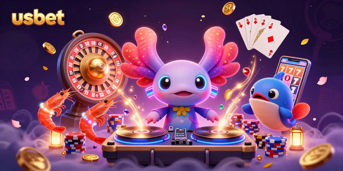 Experience vibrant gaming action at usbet with dynamic characters and exciting casino elements.